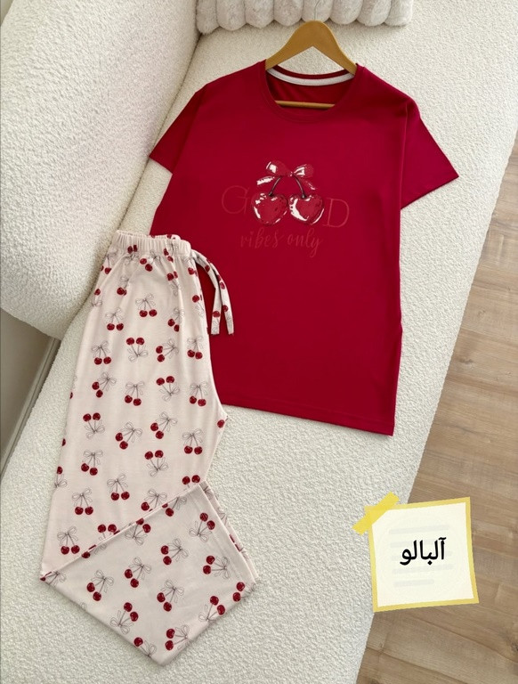 کد 232 ست تیشرت وشلوار طرحدار اعلا
