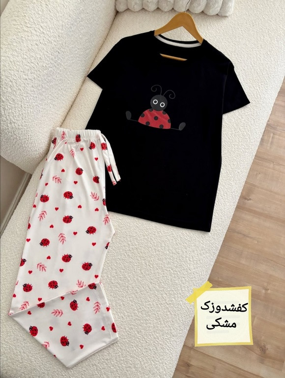 کد 232 ست تیشرت وشلوار طرحدار اعلا