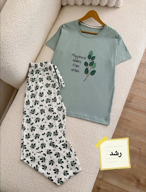 کد 232 ست تیشرت وشلوار طرحدار اعلا
