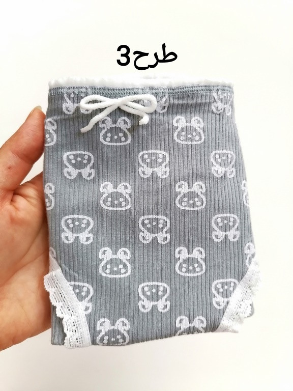 کد 240 شورت نخ پنبه فانتزی وارداتی عروسکی