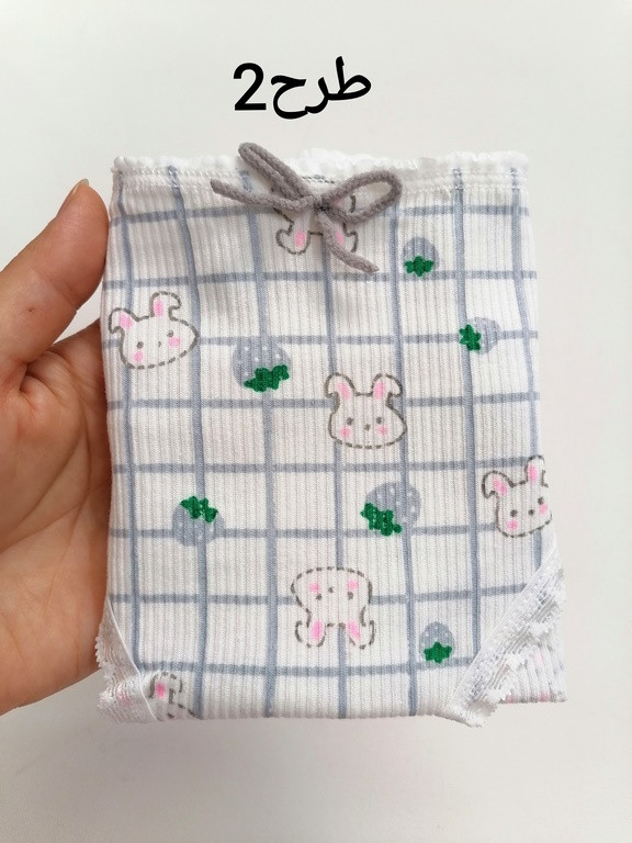 کد 240 شورت نخ پنبه فانتزی وارداتی عروسکی