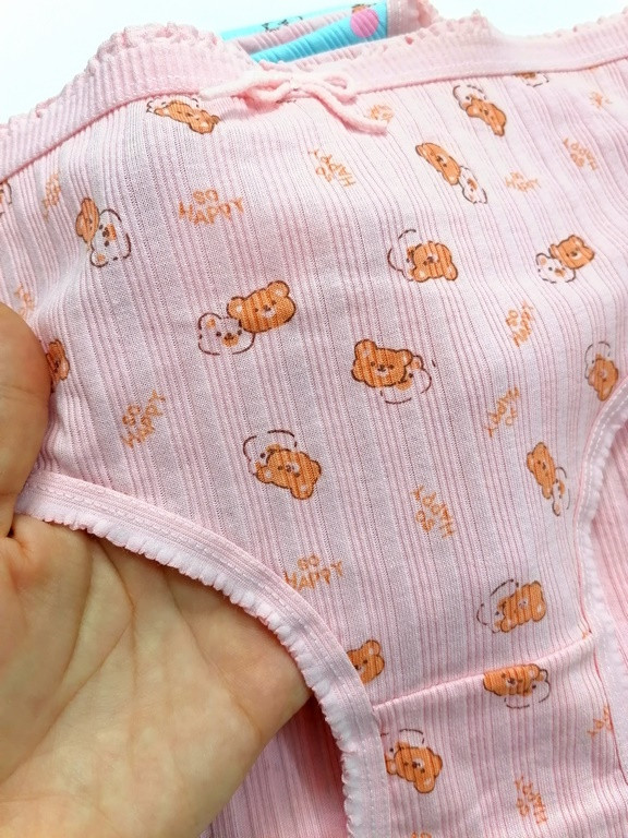 کد265 شورت نخ پنبه کبریتی عروسکی فانتزی وارداتی