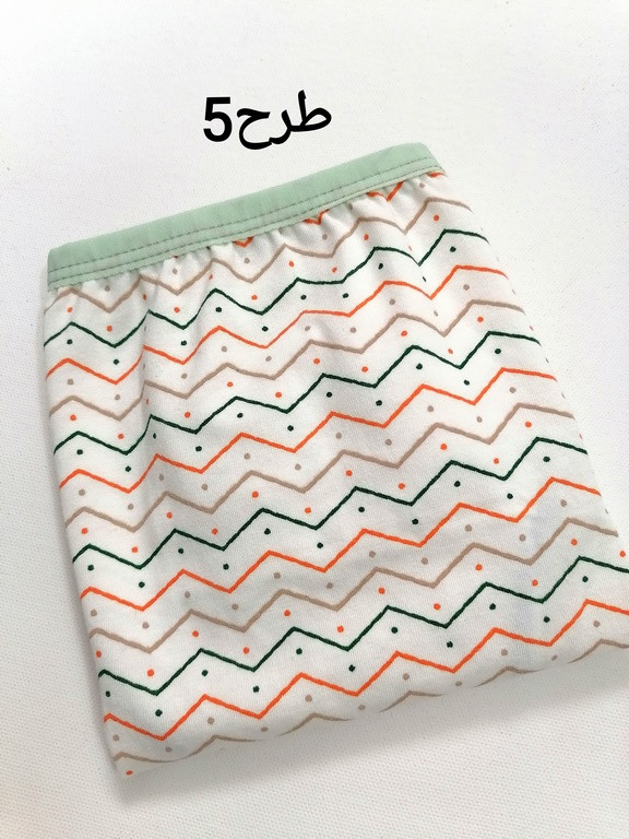 کد 267 شورت نخ پنبه فاق بلند طرحدار سایزمتوسط