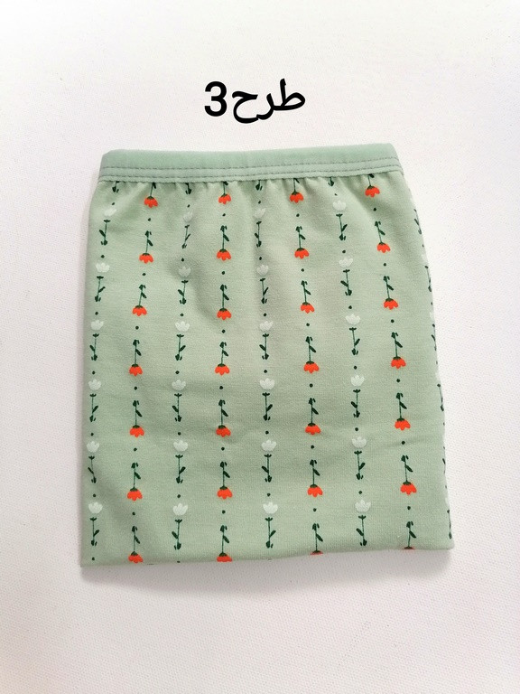 کد 267 شورت نخ پنبه فاق بلند طرحدار سایزمتوسط